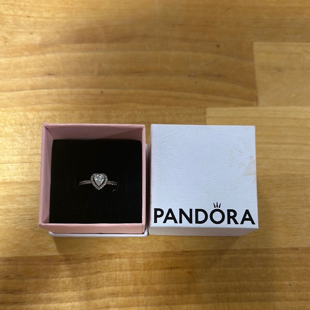 Pandora Silver Solitaire Ring